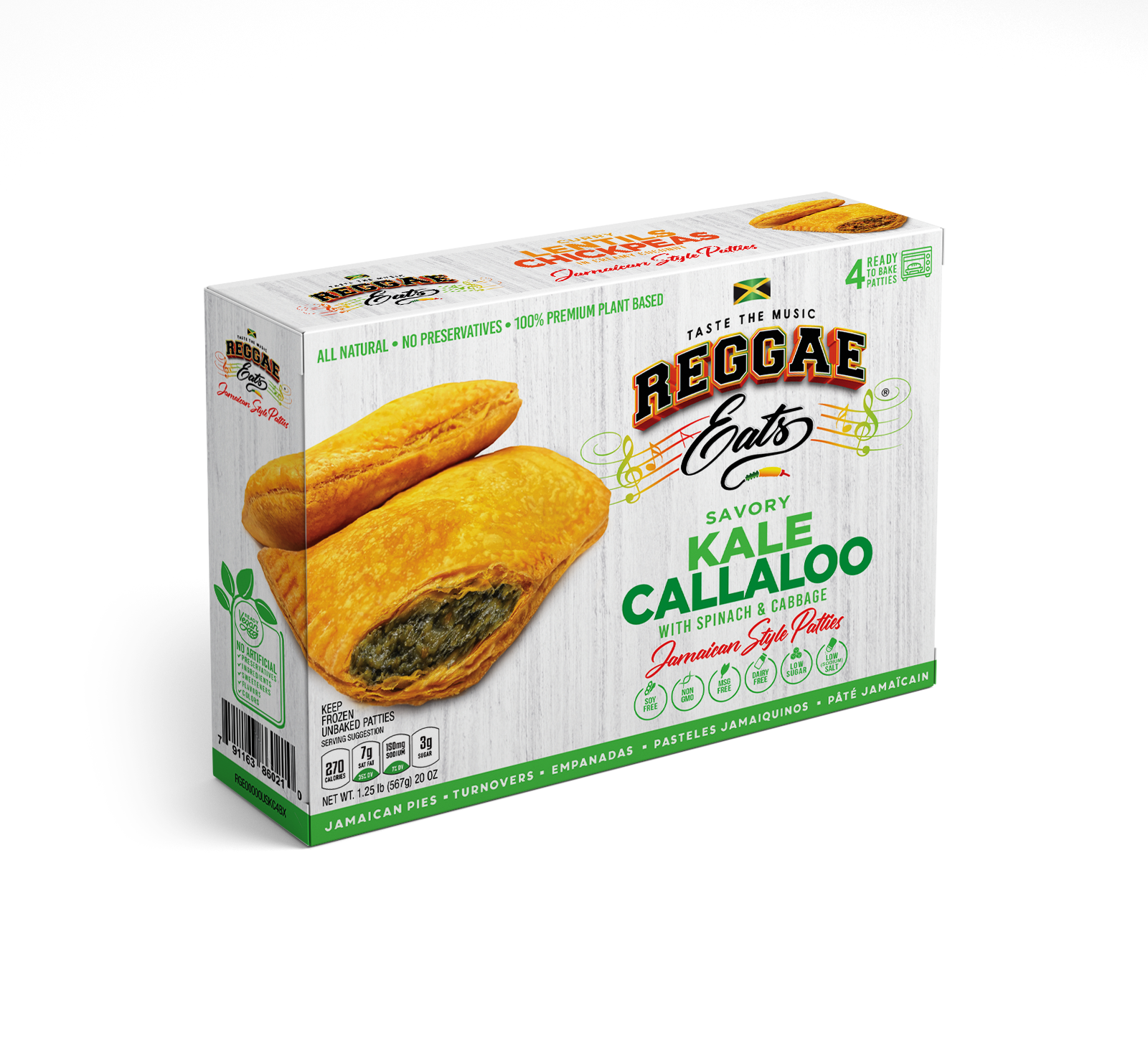 Savory Kale Callaloo Patties